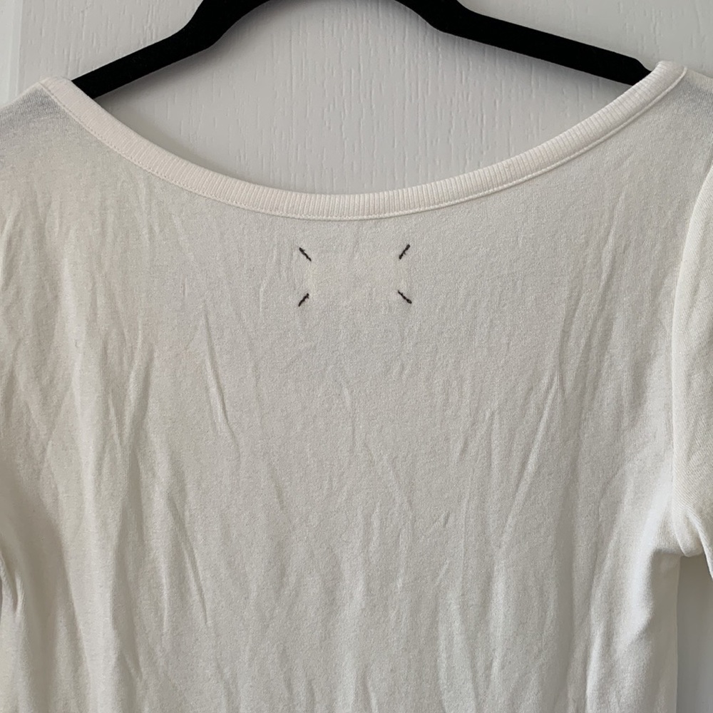 NWT LOU & GREY White Rayon/Spandex Short Sleeves Top Size Medium - Picture 13 of 16